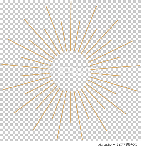 放射状ラインの飾り素材 127798455