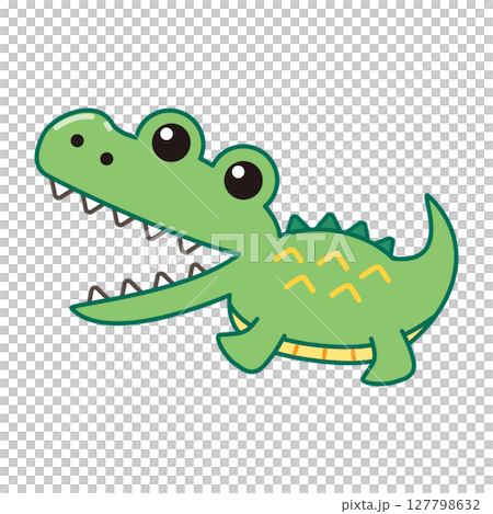 Cute crocodile illustration Cute crocodile illustration 127798632