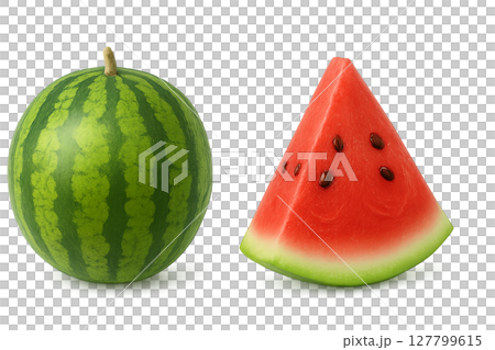 スイカのイラスト スイカのイラスト 127799615