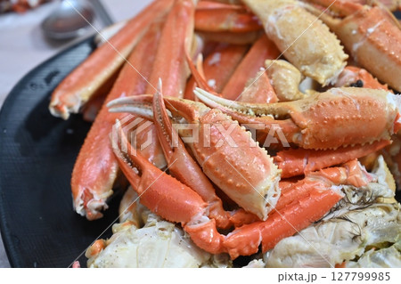 Korean seafood food. Korean steamed kingcrab 127799985