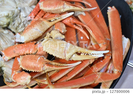 Korean seafood food. Korean steamed kingcrab 127800006