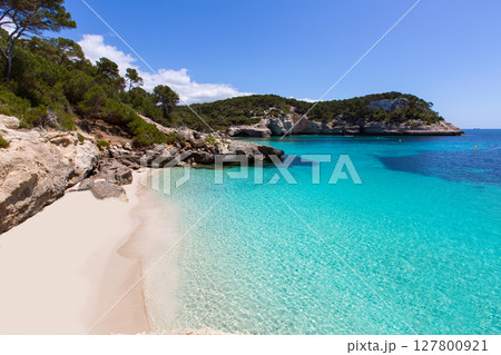 Cala Mitjaneta in Menorca Ciutadella at Balearics 127800921