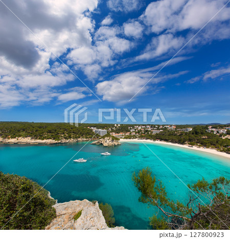 Menorca Cala Galdana Beach in Ciutadella at Balearic 127800923