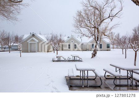 Nevada USA first snow in the park 127801278