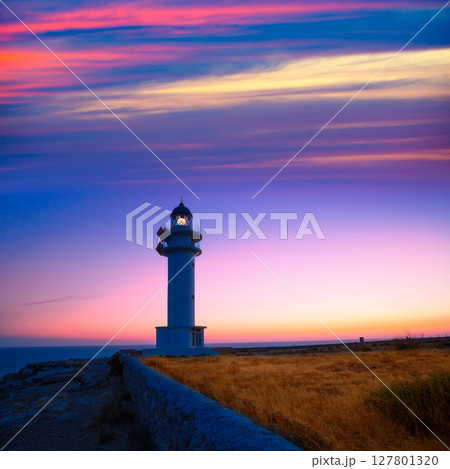 Formentera sunset in Barbaria cape lighthouse 127801320