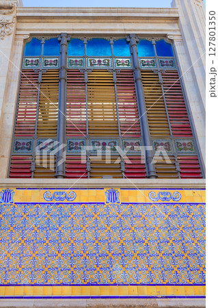Valencia Mercado Central market rear facade Spain 127801350