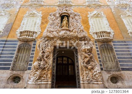 Valencia Palacio Marques de Dos Aguas palace facade Valencia Palacio Marques de Dos Aguas palace facade 127801364