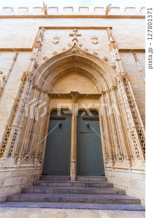 Valencia La Lonja gothic facade UNESCO heritage Spain 127801371