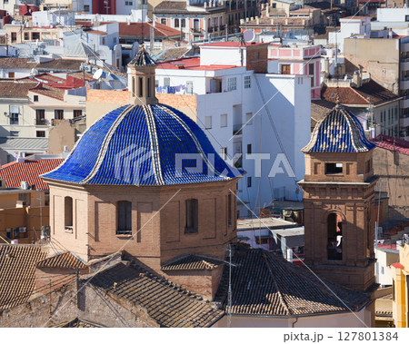 Valencia aerial skyline Compania de Jesus Jesuitas church 127801384