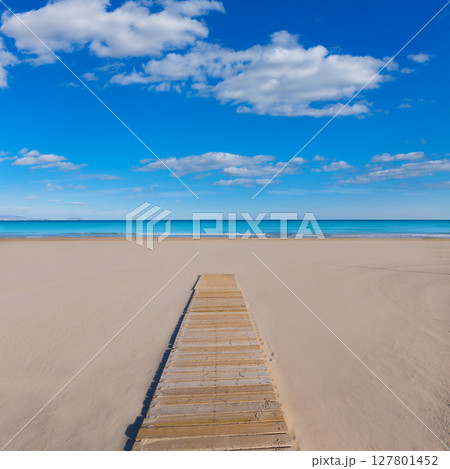Alicante San Juan beach beautiful Mediterranean Spain Alicante San Juan beach beautiful Mediterranean Spain 127801452