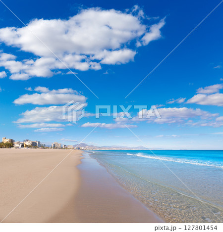 Alicante San Juan beach beautiful Mediterranean Spain 127801454