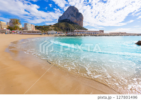 Calpe playa Cantal Roig beach near Penon Ifach Alicante 127801496