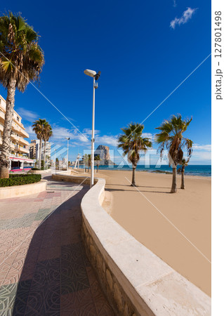 Calpe playa Arenal Bol beach near Penon Ifach Alicante 127801498