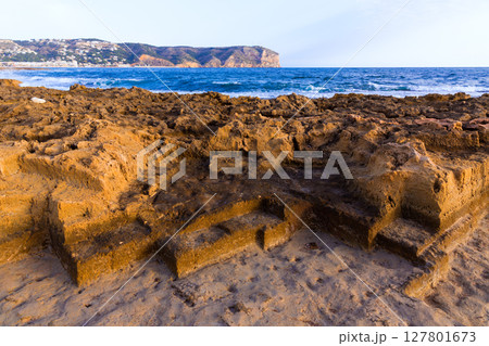 Javea Xabia Muntanyar beach Tosca stone Alicante Javea Xabia Muntanyar beach Tosca stone Alicante 127801673