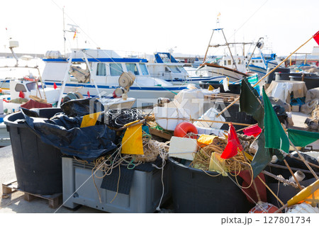 Javea Xabia fisherboats in port at Alicante Spain Javea Xabia fisherboats in port at Alicante Spain 127801734