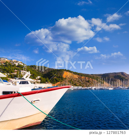 Javea Xabia fisherboats in port at Alicante Spain Javea Xabia fisherboats in port at Alicante Spain 127801763