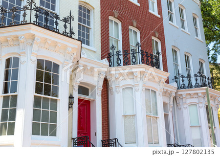 Georgetown historical district facades Washington 127802135
