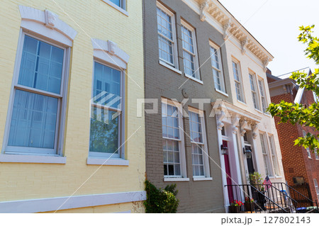 Georgetown historical district facades Washington 127802143