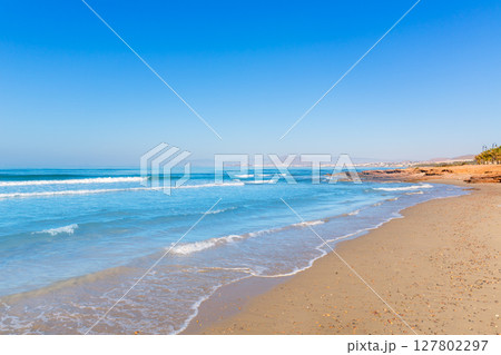 La Azohia beach Murcia in Mediterranean Spain 127802297
