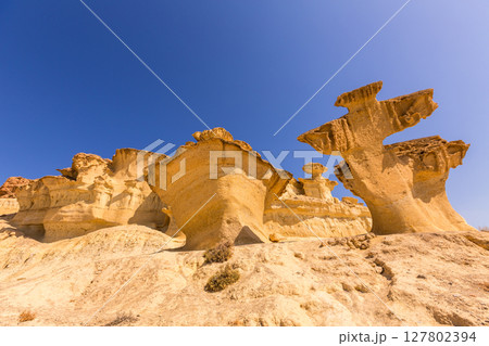 Bolnuevo Mazarron eroded sandstones Murcia 127802394
