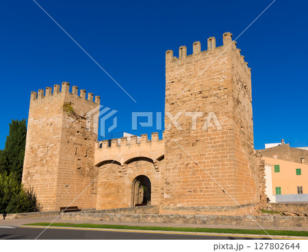 Alcudia Porta de Mallorca in Old town at Majorca Alcudia Porta de Mallorca in Old town at Majorca 127802644