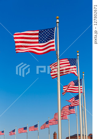 Washington Monument flags in District of Columbia Washington Monument flags in District of Columbia 127802671