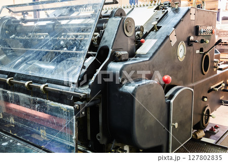 Printer lithography cylinder machine printing 127802835