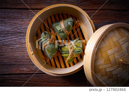 Zongzi Glutinous sticky Rice Dumplings recipe Zongzi Glutinous sticky Rice Dumplings recipe 127802868