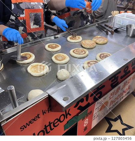 広蔵市場 ホットク 広蔵市場 ホットク 127803456