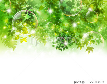 green and light bulb with young leaves 127803494