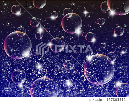 soap bubbles on a white background 127803512