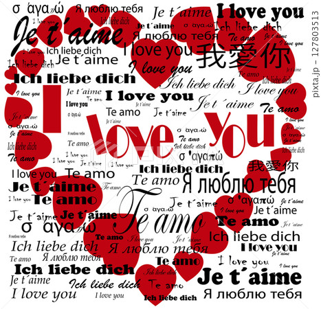 big set of happy valentines day big set of happy valentines day 127803513