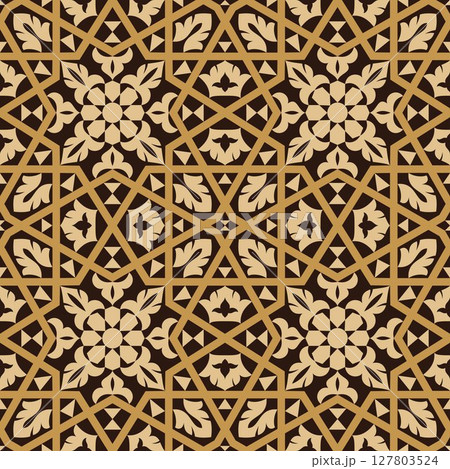 seamless pattern in arabic style 127803524