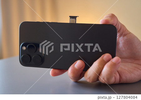 Detailed Process of Installing a SIM Card Utilizing Various Smartphone Components and Accessories Detailed Process of Installing a SIM Card Utilizing Various Smartphone Components and Accessories 127804084