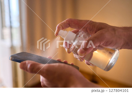 Clean your smartphone camera lens regularly for optimal clarity and high quality images 127804101