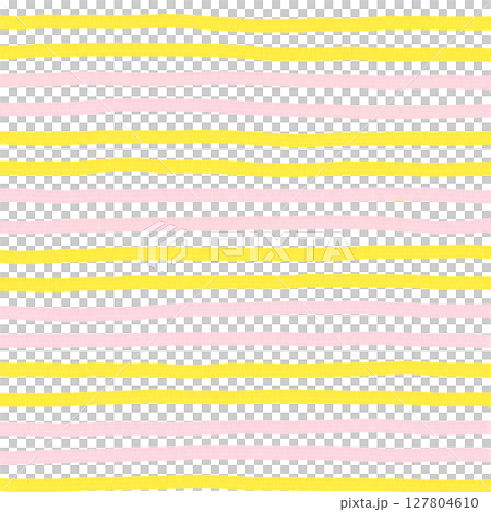 Pink Yellow Hand Drawn Stripe Line Background Pattern Overlay 127804610