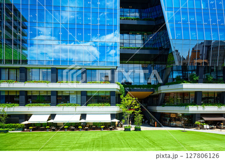 若葉と新緑の大名ガーデンシティ 127806126