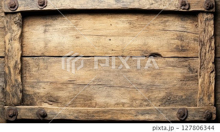 Old Wood Texture Shows Signs of Age and Wear with Rustic Charm, Perfect for Vintage Projects or Backgrounds. 127806344