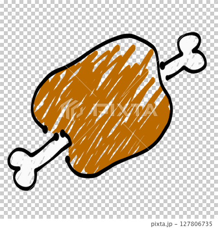 手描きの骨つき肉 手描きの骨つき肉 127806735