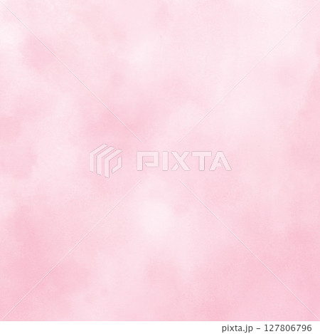 グラデーション水彩風テクスチャー素材背景イラスト　ピンク色の四角シンプル壁紙 127806796