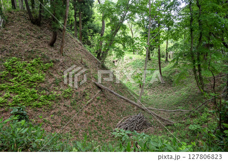 滝山城 二の丸と周囲の空堀 滝山城 二の丸と周囲の空堀 127806823