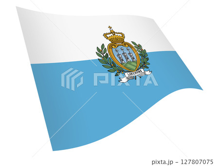 San Marino waving flag graphic 127807075