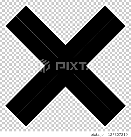 Simple black cross illustration Simple black cross illustration 127807219