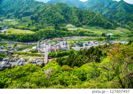 山形 立石寺　五大堂から見る麓の絶景 127807497