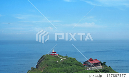 小樽　高島岬と日本海　祝津パノラマ展望台から 127807577