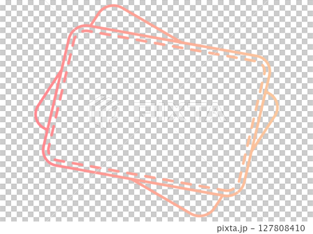 粉紅色重疊卡片式標題框 粉紅色重疊卡片式標題框 127808410