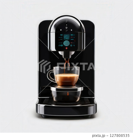 an AI Image Generator, Modern Espresso Machine Brewing 127808535