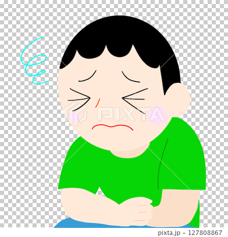 Child with stomach ache 127808867