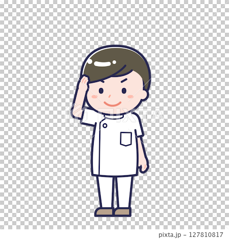 ナース01／ななめ／男性 02 127810817