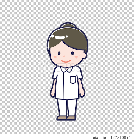 ナース01／ななめ／女性 09 127810854